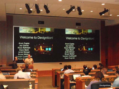 The opening of DevIgnition 2011.