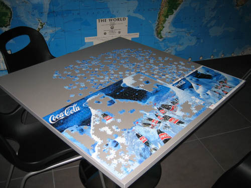 Puzzles at work...