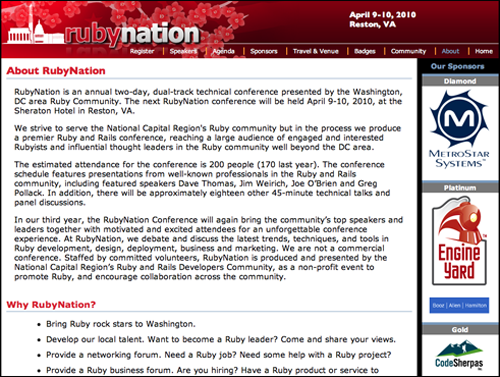 RubyNation site design update.