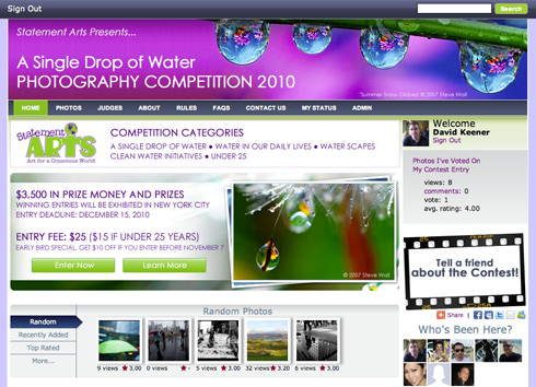 A Single Drop of Water - A Photo Contest created for a charity